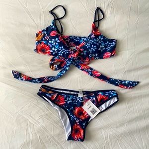 Cupshe floral bikini swimsuit
